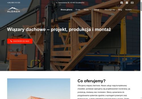 ALDACH Producent wiązarów dachowych