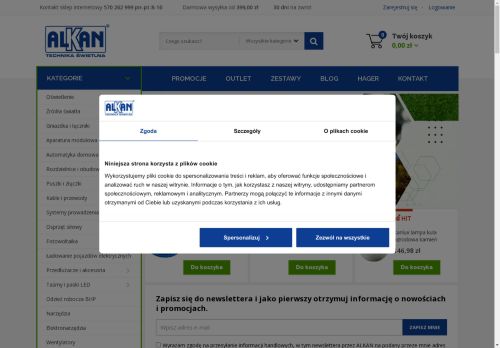 Hurtownia Elektryczna Alkan Technika Świetlna