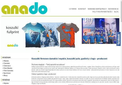 Anado koszulki firmowe
