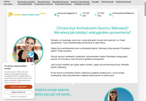 ONLINE kursy na i dla animatorów sportu i rekreacji.