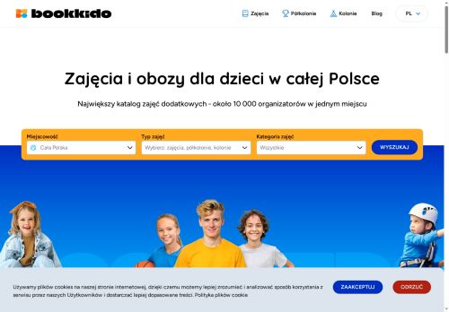 Wyszukiwarka zajęć dla dzieci BOOKKIDO