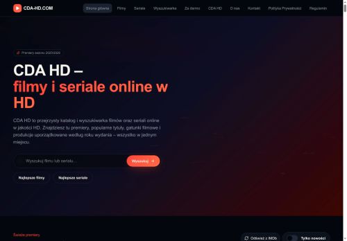 CDA HD baza informacji o filmach i serialach
