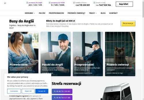 ERGOBUS, czyli bezpieczne busy z Polski do Anglii