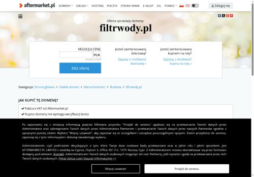 Filtry, osmozy, zmiękczacze, akcesoria dla filtrów do wody