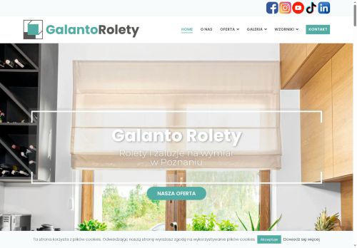 Galanto Rolety : Rolety wewnętrzne na wymiar