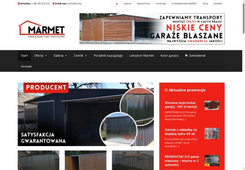 GARAZE MARMET produkcja konstrukcji stalowych