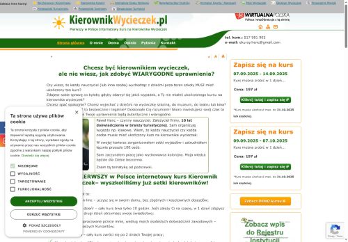 Internetowy kurs na i dla Kierowników Wycieczek!