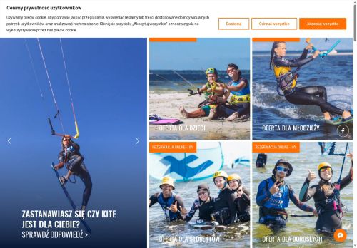 Wakacyjne kursy kitesurfingu