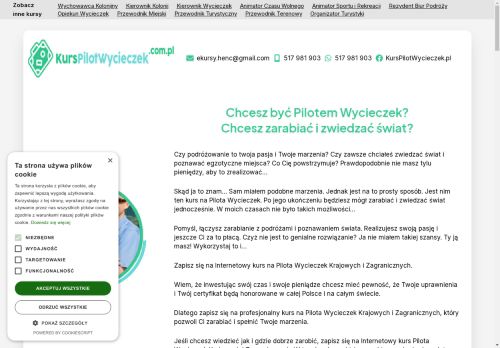 Zostan pilotem wycieczek. Kurs ONLINE na Pilota Wycieczek.