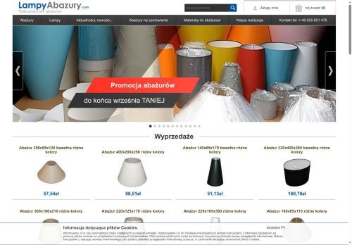Abażury, lampy produkcja, hurtownia fabryczna