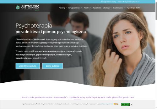 Lustro.org Baza psychoterapeutów, porady online