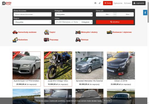 Ogłoszenia motoryzacyjne za darmo