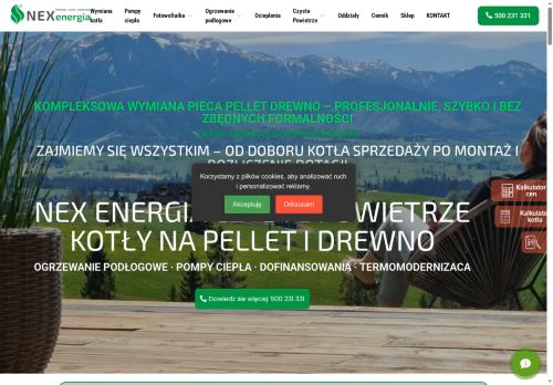 NEX energia piece pellet drewno hybrydowe