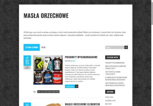 Masło orzechowe w korzystnej cenie