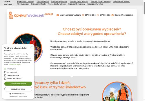 Kurs W PELNI ONLINE na opiekuna wycieczek. Zrob nasz kurs online
