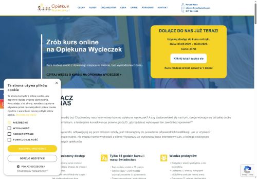 ONLINE KURS Opiekun Wycieczek. Kurs dla i na opiekuna wycieczek
