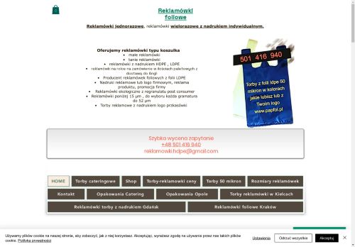 Reklamówki na rolce producent