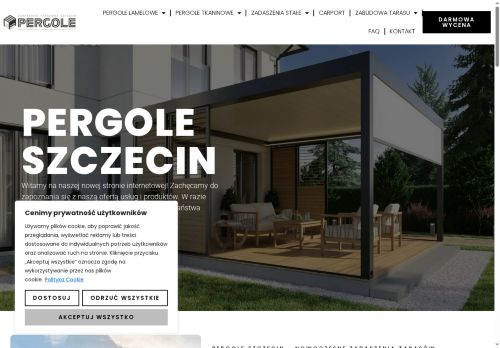 Nowoczesne zadaszenie od Pergole Szczecin