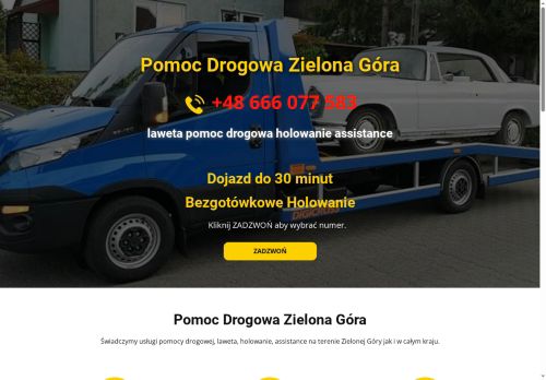 Pomoc Drogowa Zielona Góra Laweta Lubuskie S3 Transport Aut