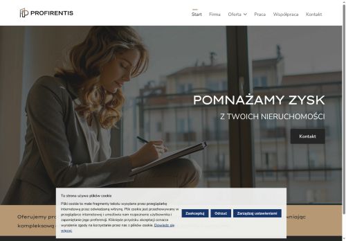 Firma zarządzająca wynajmem nieruchomości