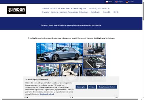 RIDER przewóz, transport i transfer osób na lotniska Berlin