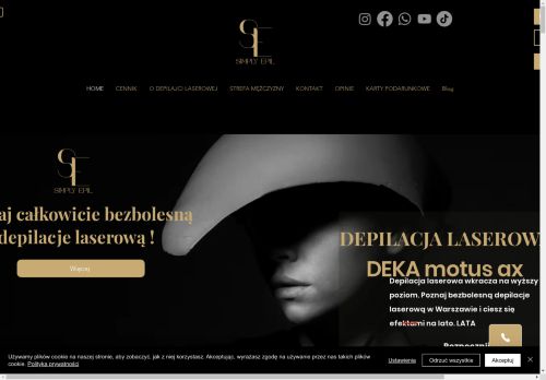 Simply epil Bezbolesna depilacja laserowa