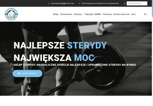 Sklep z suplementami i sterydami dla kulturystów
