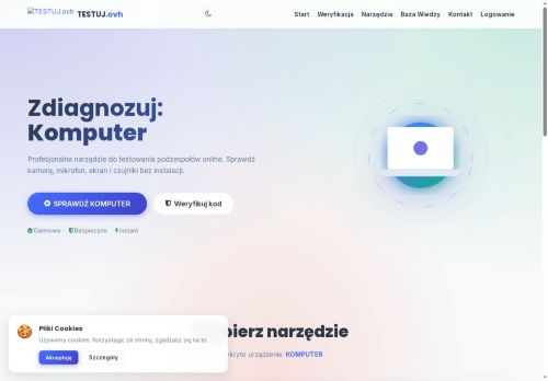 TESTUJ.ovh portal do badania wydajności urządzeń