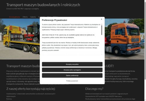 Transport Maszyn, Transport niskopodwoziowy Wielkopolska