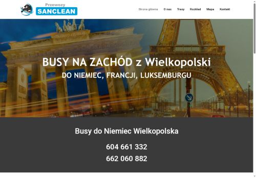 Sanclean. Bus do Niemiec z wielkopolski.