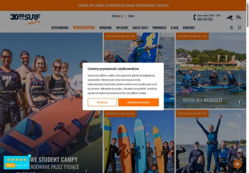 Kurs windsurfingu zapisy na sezon 2022
