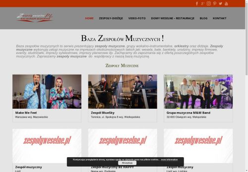 Baza Zespołów Muzycznych*Mirex*-Zespoly Weselne